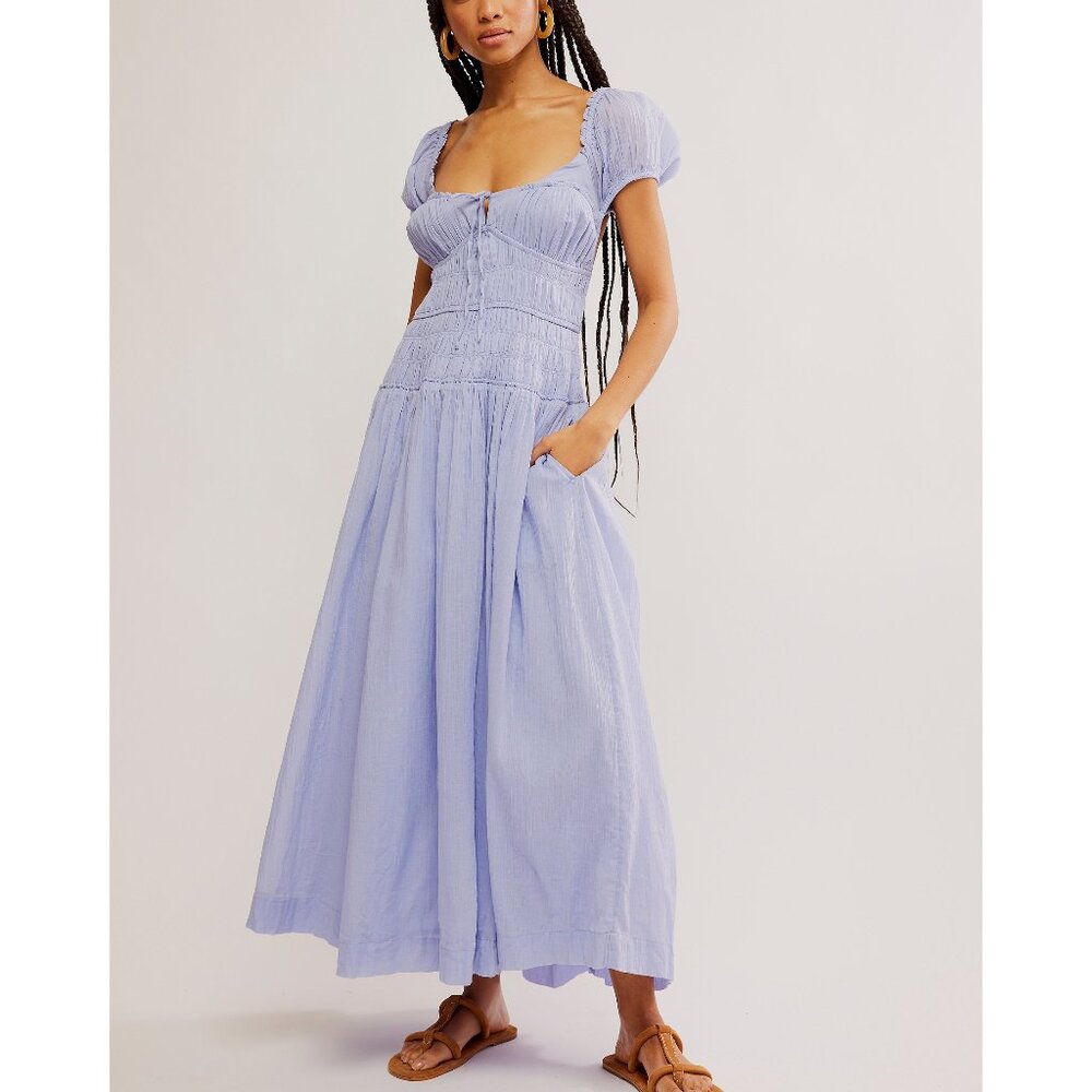 FREE PEOPLE Feeling Bonita Midi / Blue Heron
